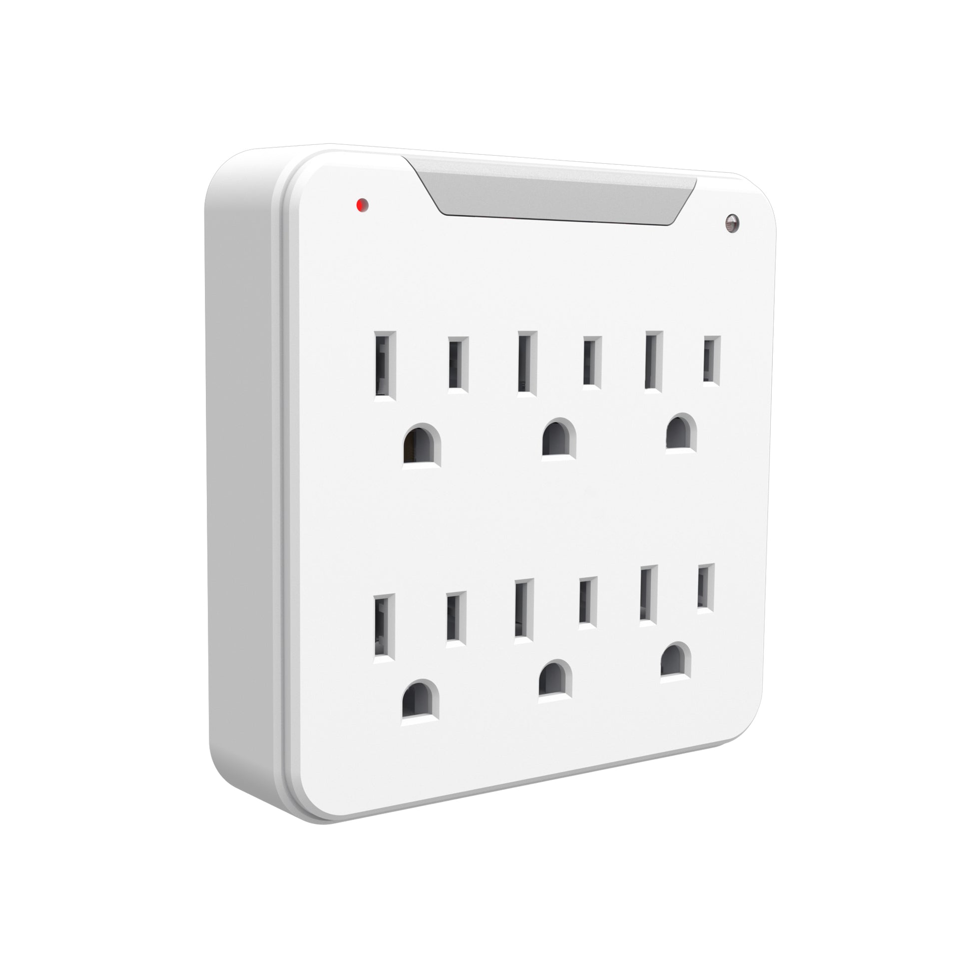 STANLEY® 6-Outlet 750 Joule Surge Wall Adapter with Auto LED Night Light
