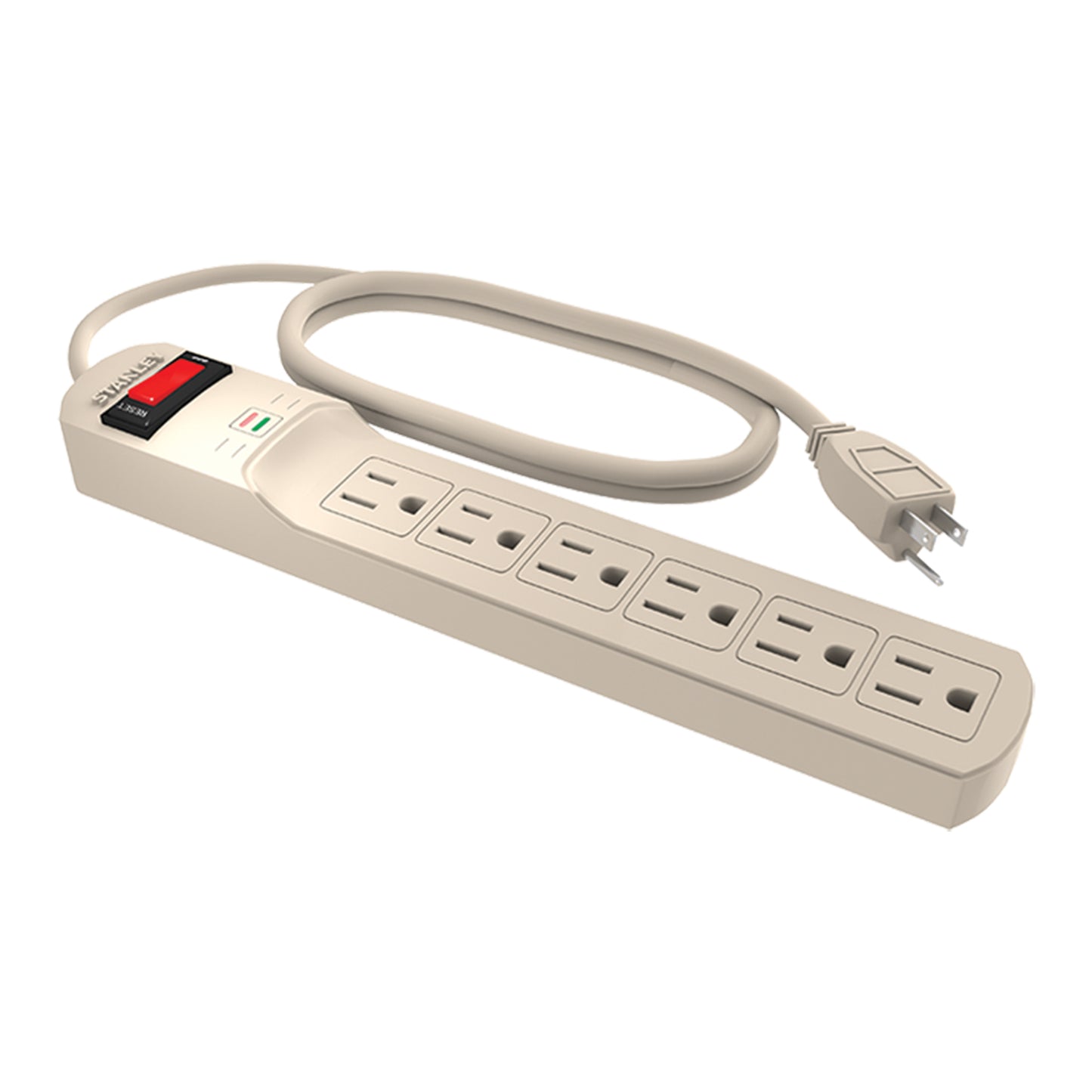 STANLEY® 6-Outlet 800 Joule Surge Protector - Stanley Electrical Accessories