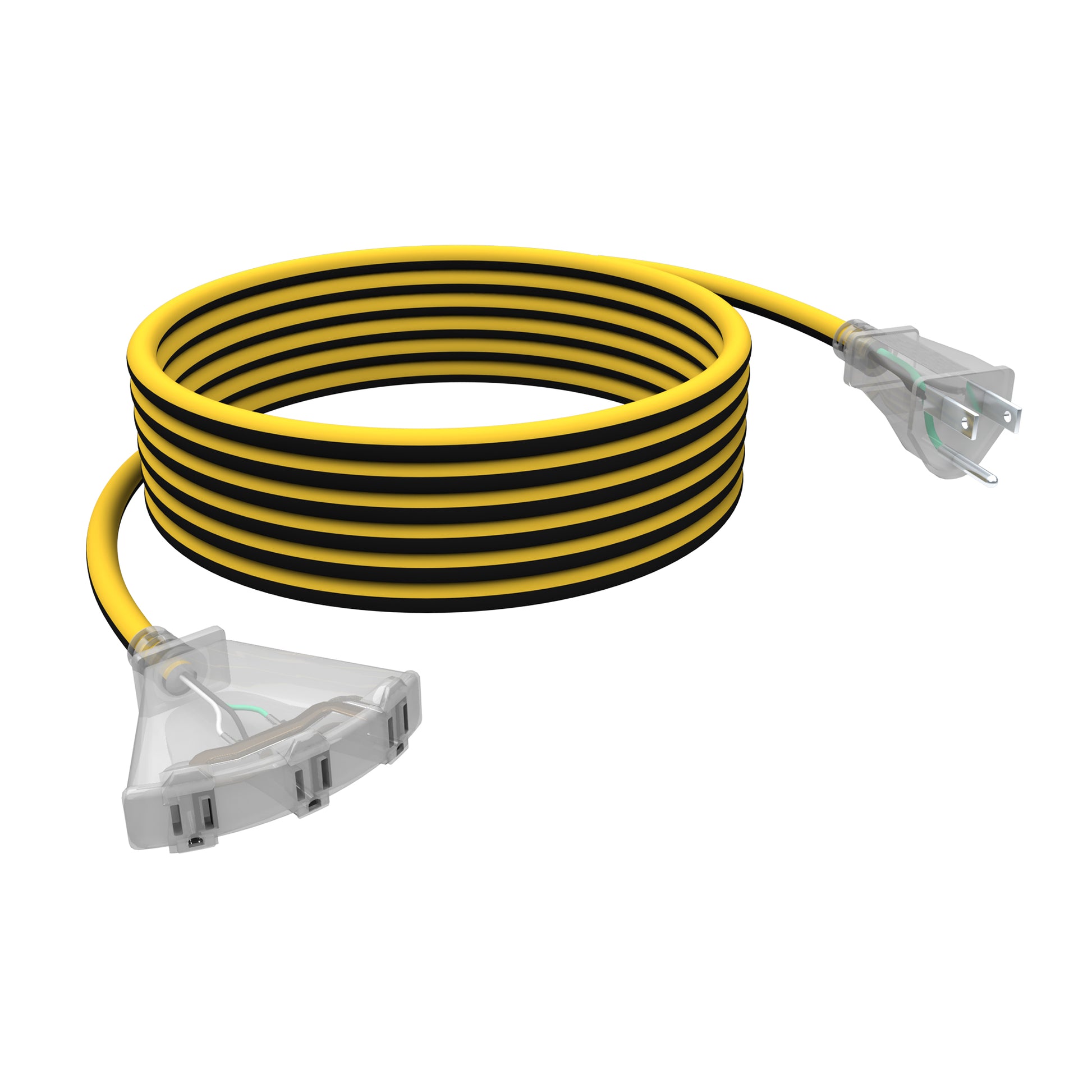 STANLEY® 50FT 3-Outlet Heavy Duty Outdoor Extension Cord with Lit Ends