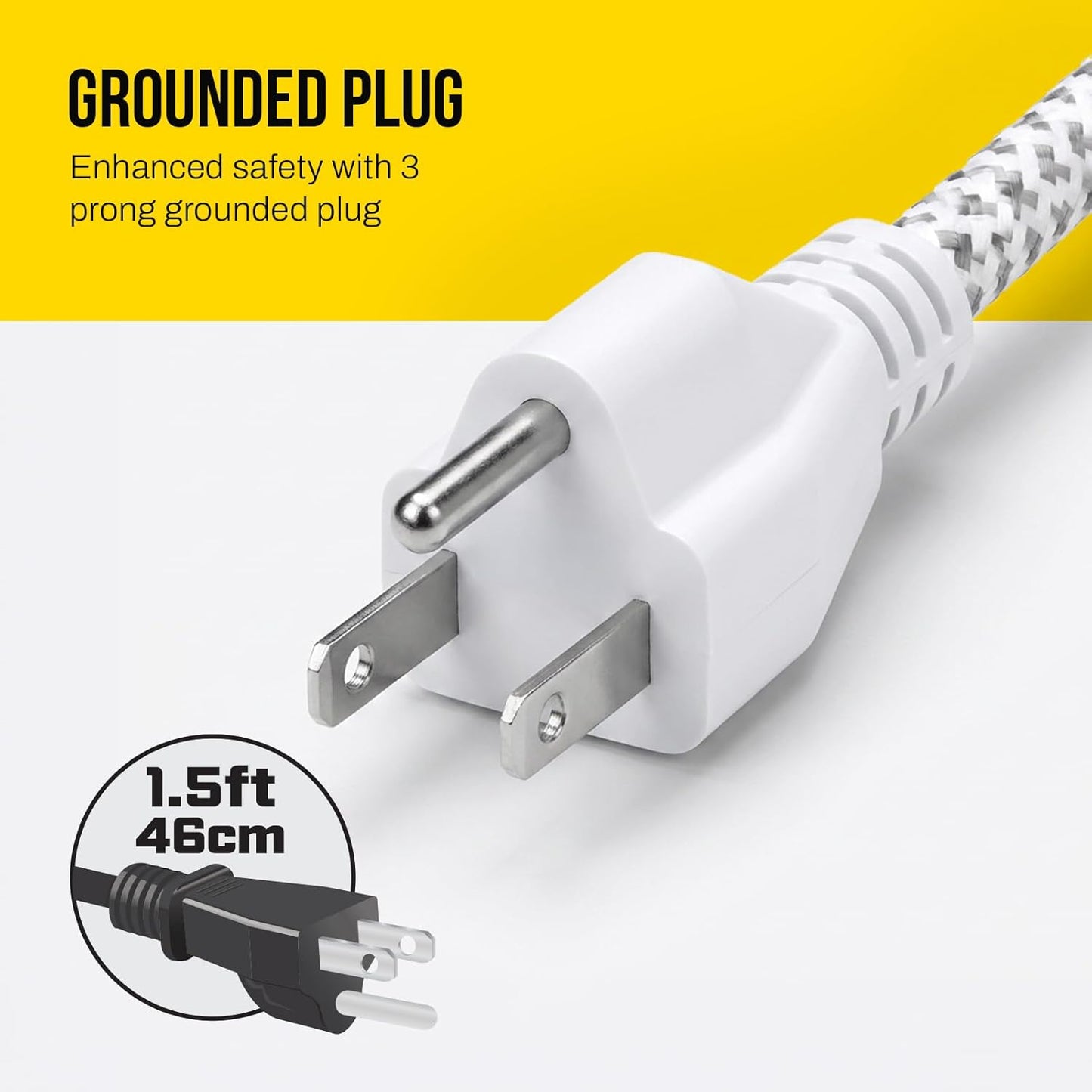 POWERMAX 3-Outlet Mini Power Strip - Stanley Electrical Accessories