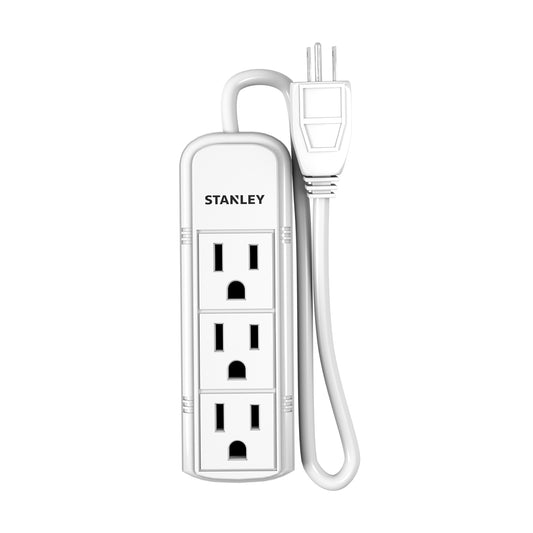 STANLEY® 3-Outlet Mini Power Strip - Stanley Electrical Accessories