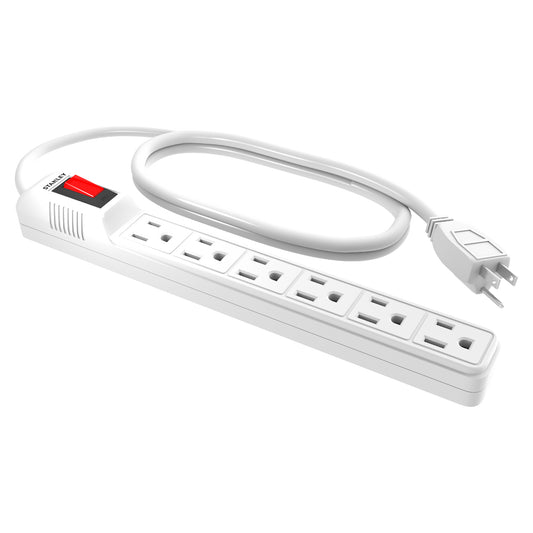 STANLEY® 6 Outlet Power Strip - Stanley Electrical Accessories