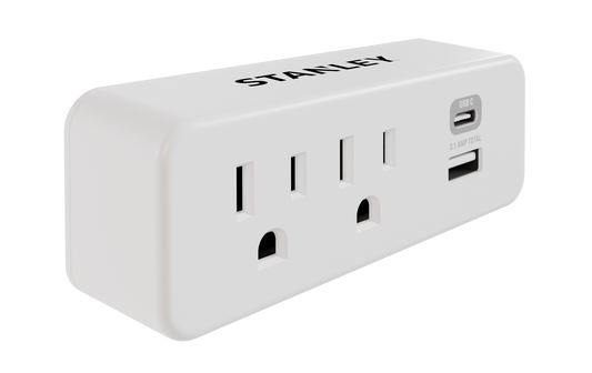 PLUGMAX USB CHARGER 2-Outlet USB Wall Adapter - Stanley Electrical Accessories