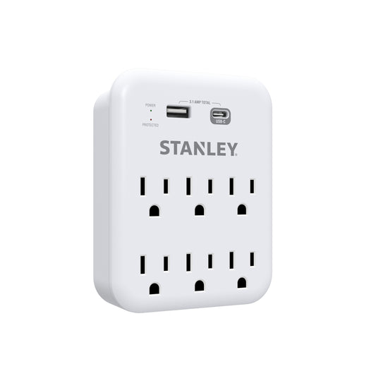 SURGEPRO 1200 USB 6-Outlet Surge Protector USB Wall Adapter