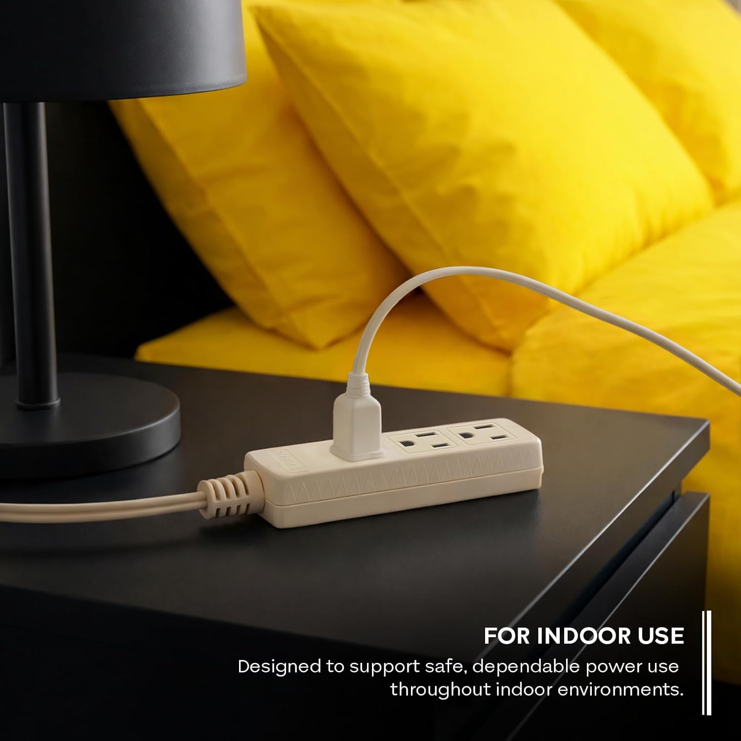 STANLEY® 9FT 3-Outlet Indoor Extension Cord with Right Angle Plug - Stanley Electrical Accessories