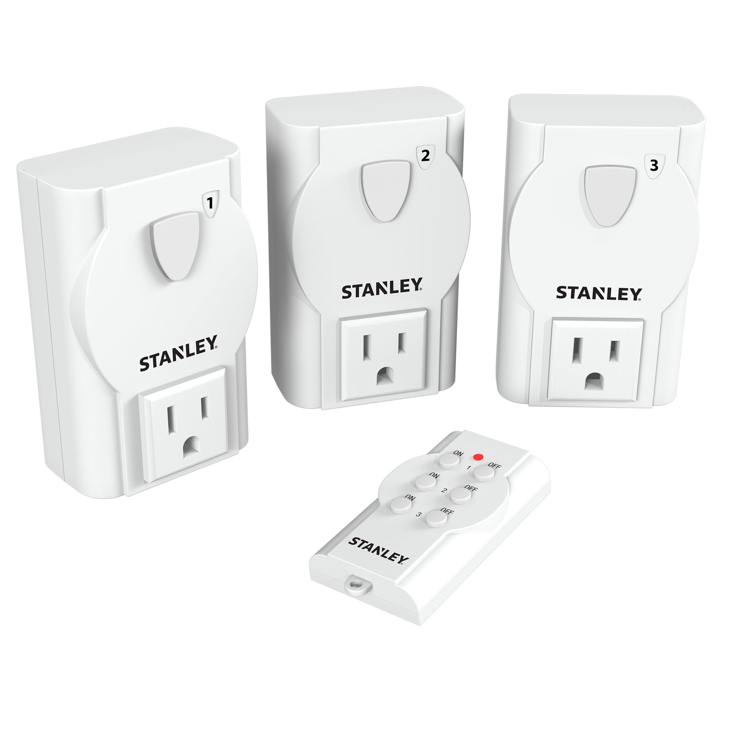 STANLEY® 3PK Indoor Wireless Remote Control - Stanley Electrical Accessories