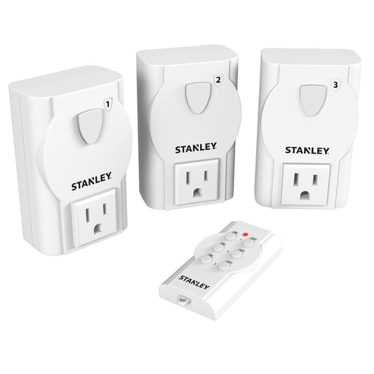 STANLEY® 3PK Indoor Wireless Remote Control - Stanley Electrical Accessories