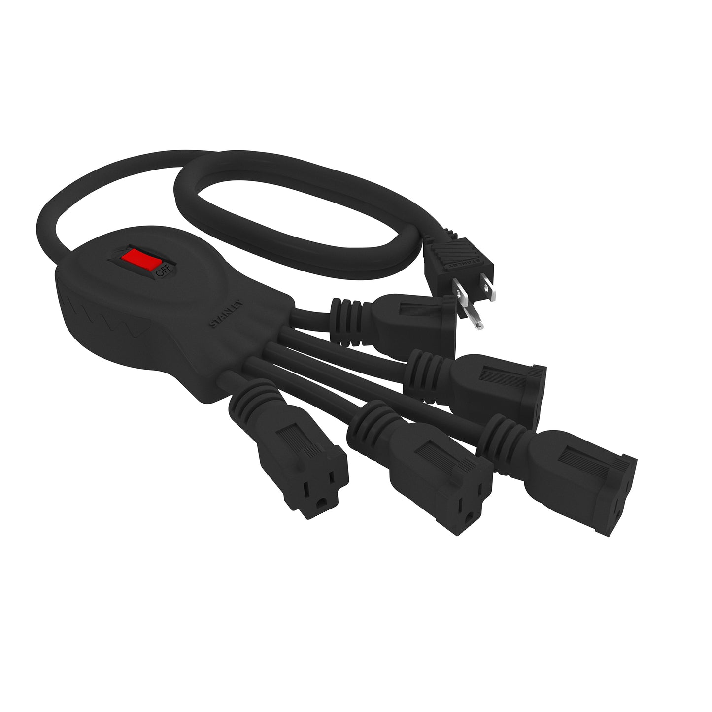 STANLEY® 5-Outlet Flexible Power Strip - Stanley Electrical Accessories