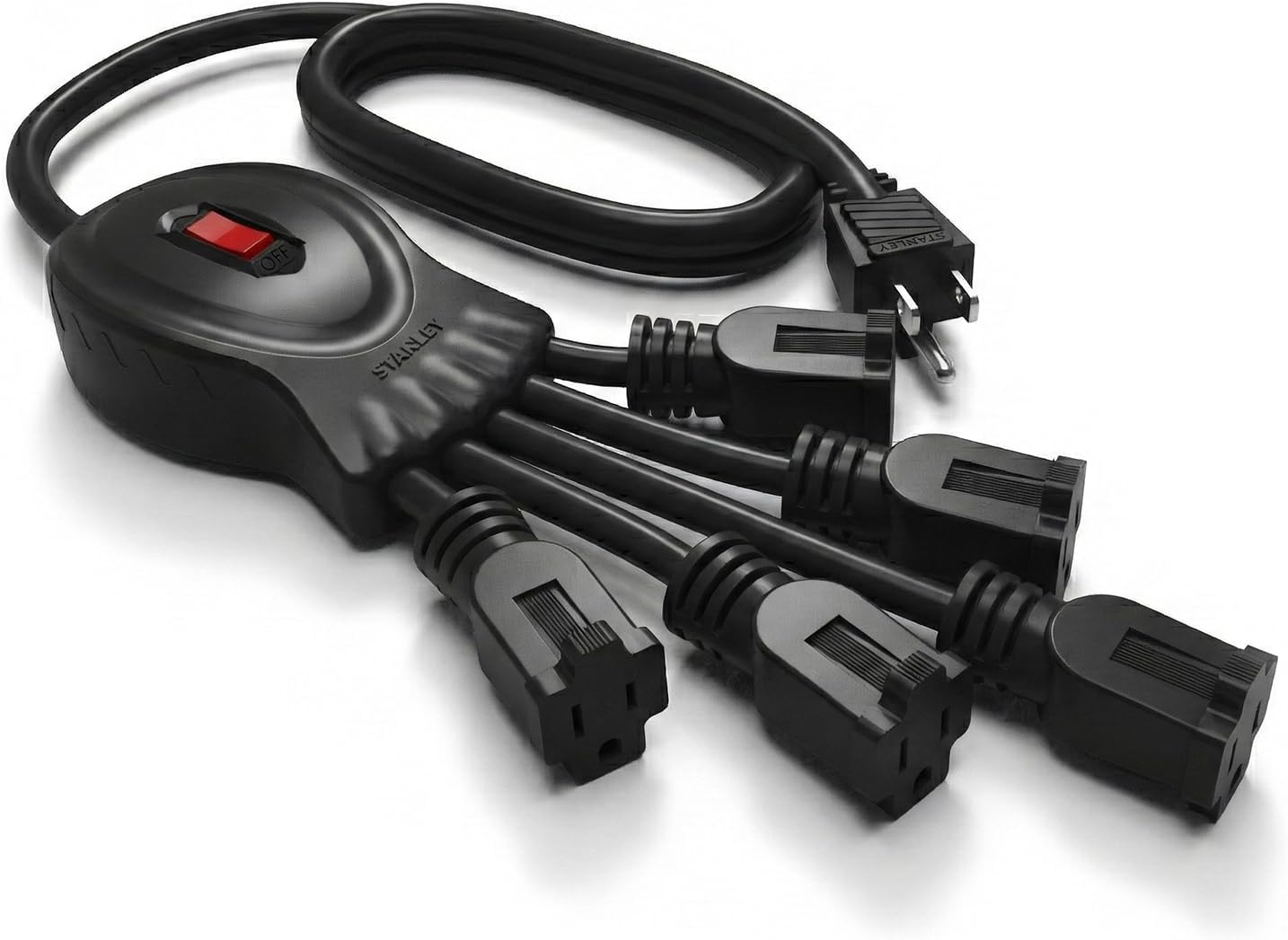 STANLEY® 5-Outlet Flexible Power Strip - Stanley Electrical Accessories