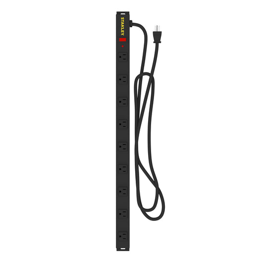 STANLEY® 9-Outlet Metal Surge Protector - Stanley Electrical Accessories
