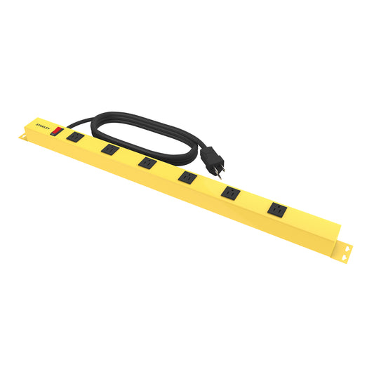 STANLEY® 6 Outlet 600 Joule Metal Surge Protector - Stanley Electrical Accessories