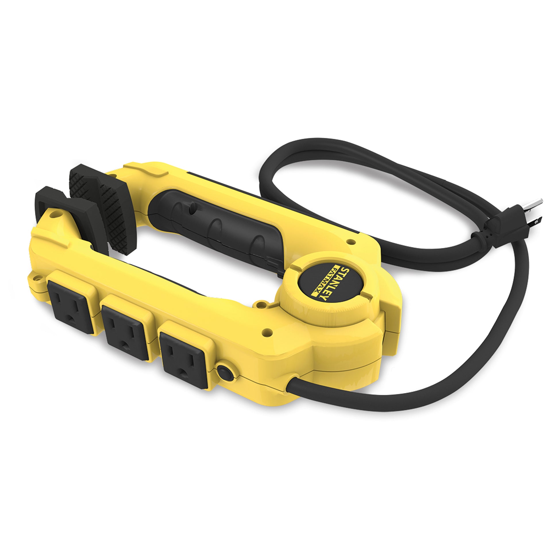 STANLEY® 3-Outlet Clamping Power Strip
