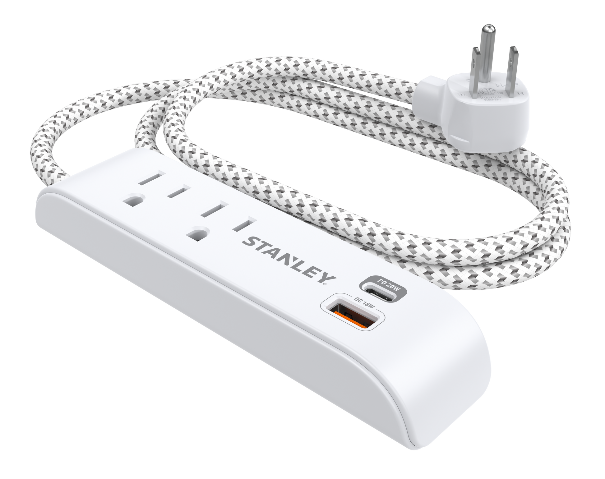 SURGEMAX USB CHARGE 2-Outlet 300J USB Surge Protector - Stanley Electrical Accessories