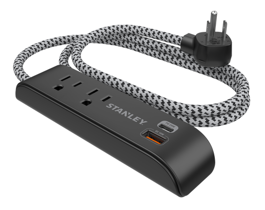 SURGEMAX USB CHARGE 2-Outlet 300J USB Surge Protector - Stanley Electrical Accessories