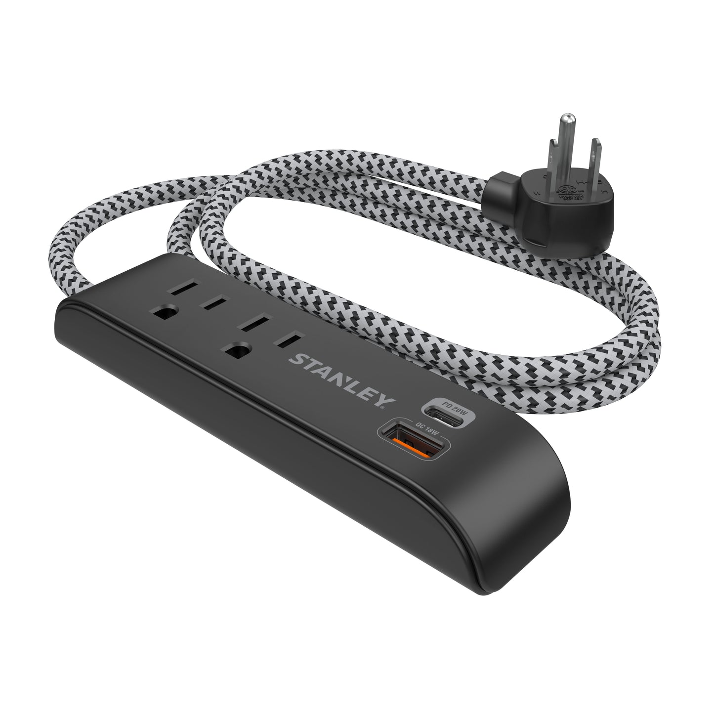 SURGEMAX USB CHARGE 2-Outlet 300J USB Surge Protector - Stanley Electrical Accessories