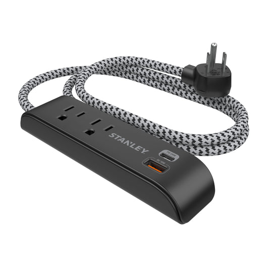 SURGEMAX USB CHARGE 2-Outlet 300J USB Surge Protector - Stanley Electrical Accessories