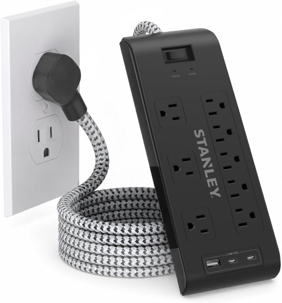 SURGE BLOK 2400J USB 8-Outlet 2400J USB Surge Protector