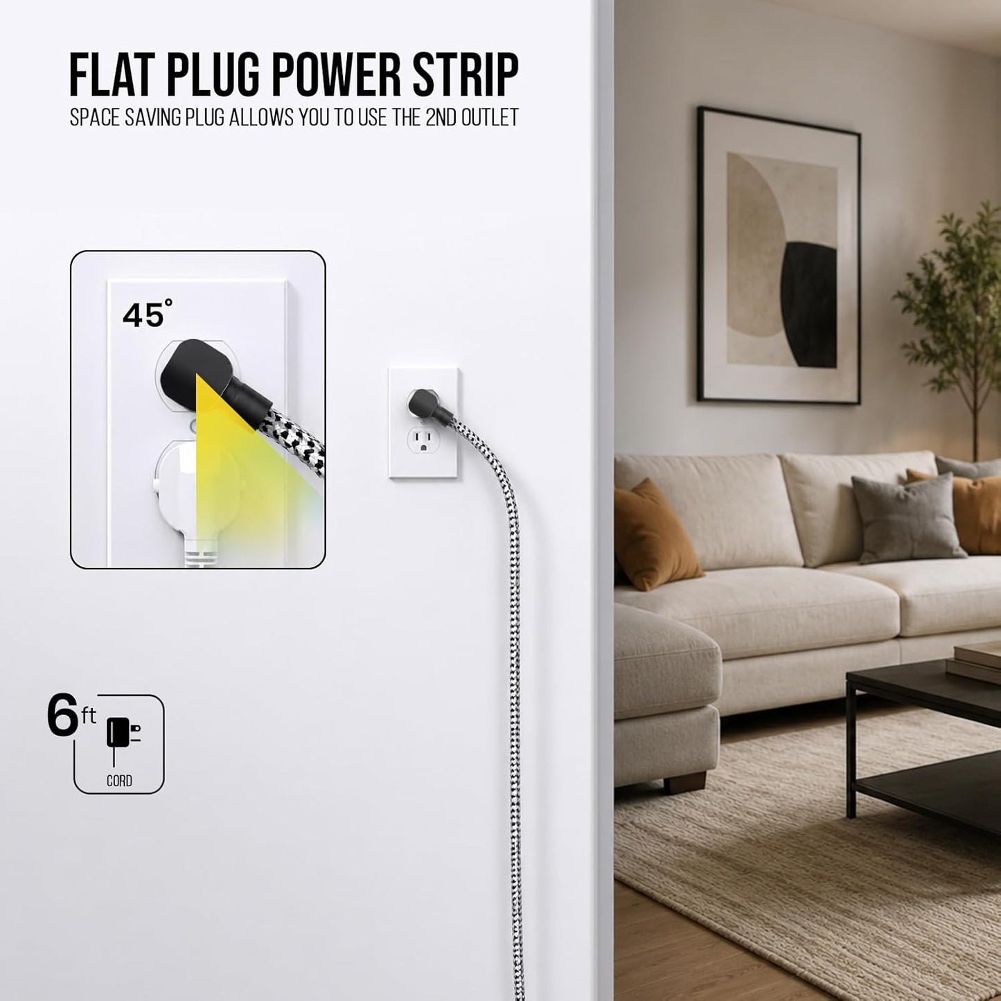 SURGE BLOK 2400J USB 8-Outlet 2400J USB Surge Protector
