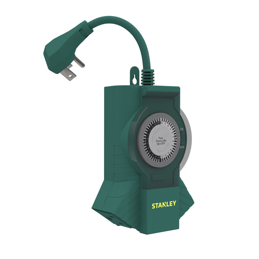 STANLEY 3-OUTLET OUTDOOR MECHANICAL TIMER - Stanley Electrical Accessories