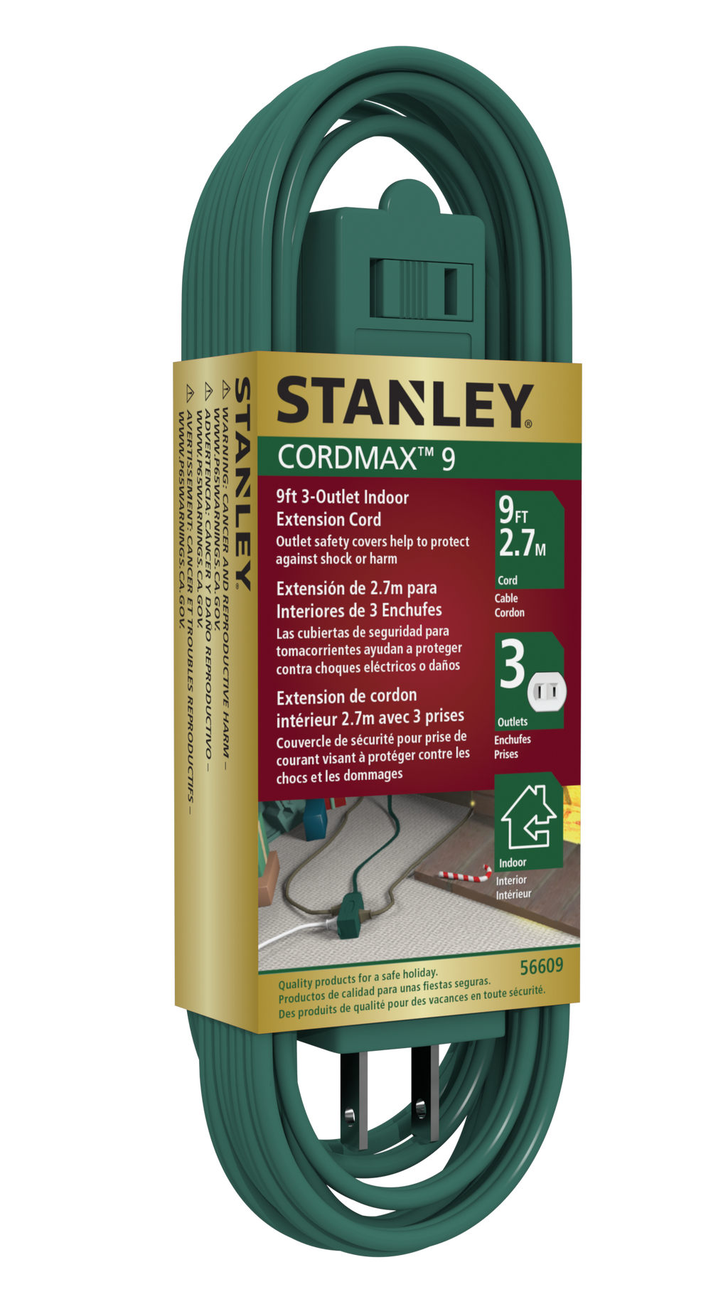 STANLEY 9FT 3-OUTLET EXTENSION CORD