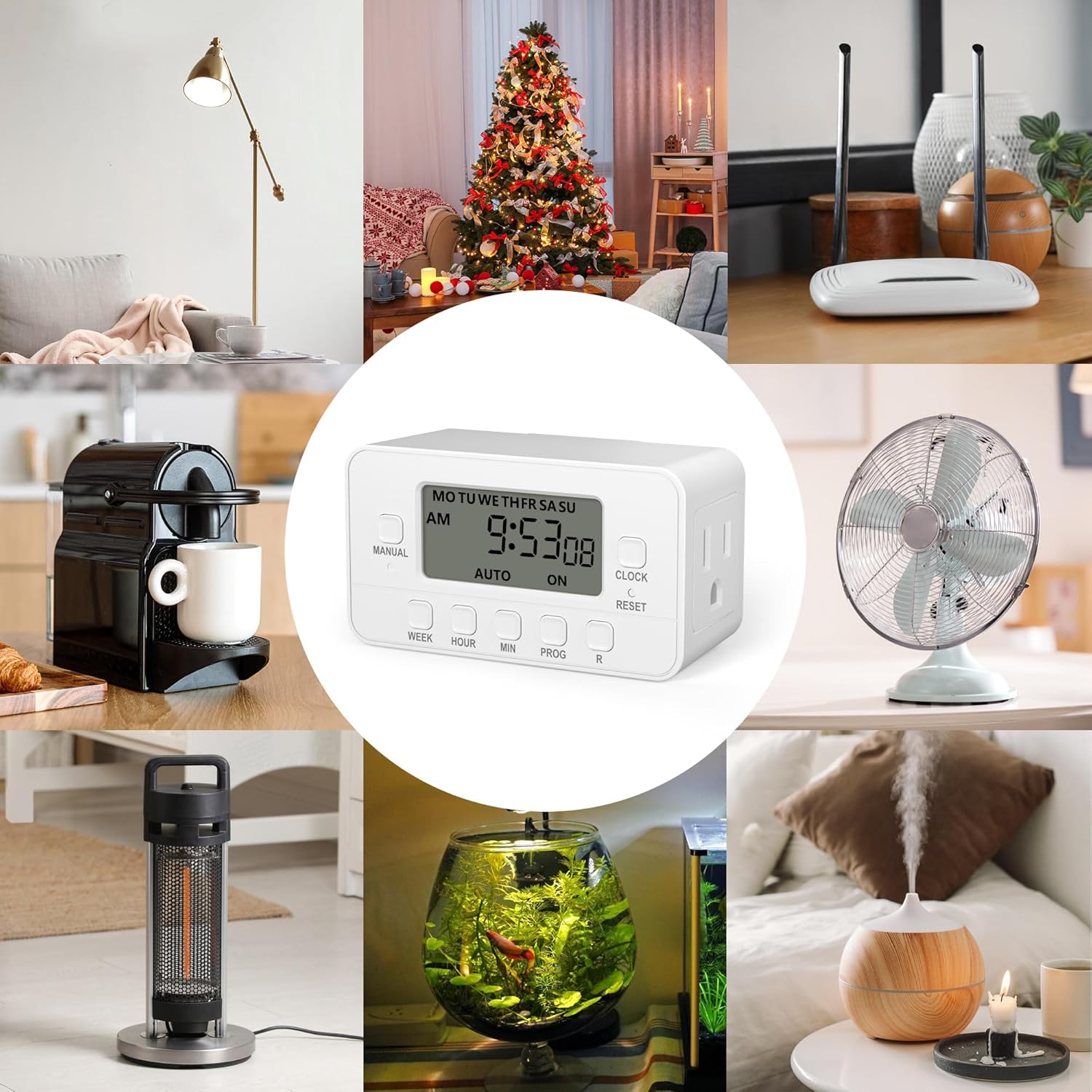 STANLEY 2-OUTLET WEEKLY DIGITAL TIMER