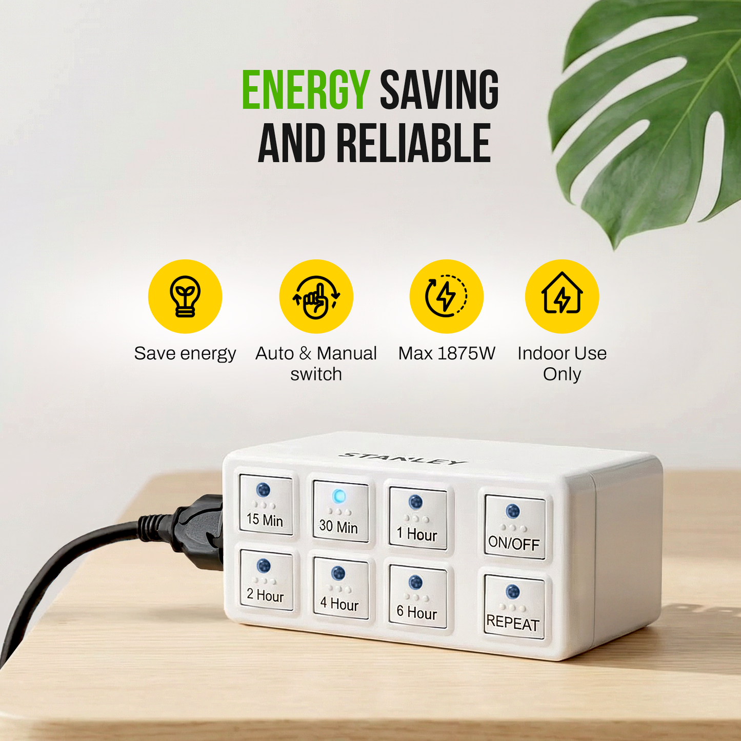 STANLEY® Indoor Digital Countdown Timer - Stanley Electrical Accessories