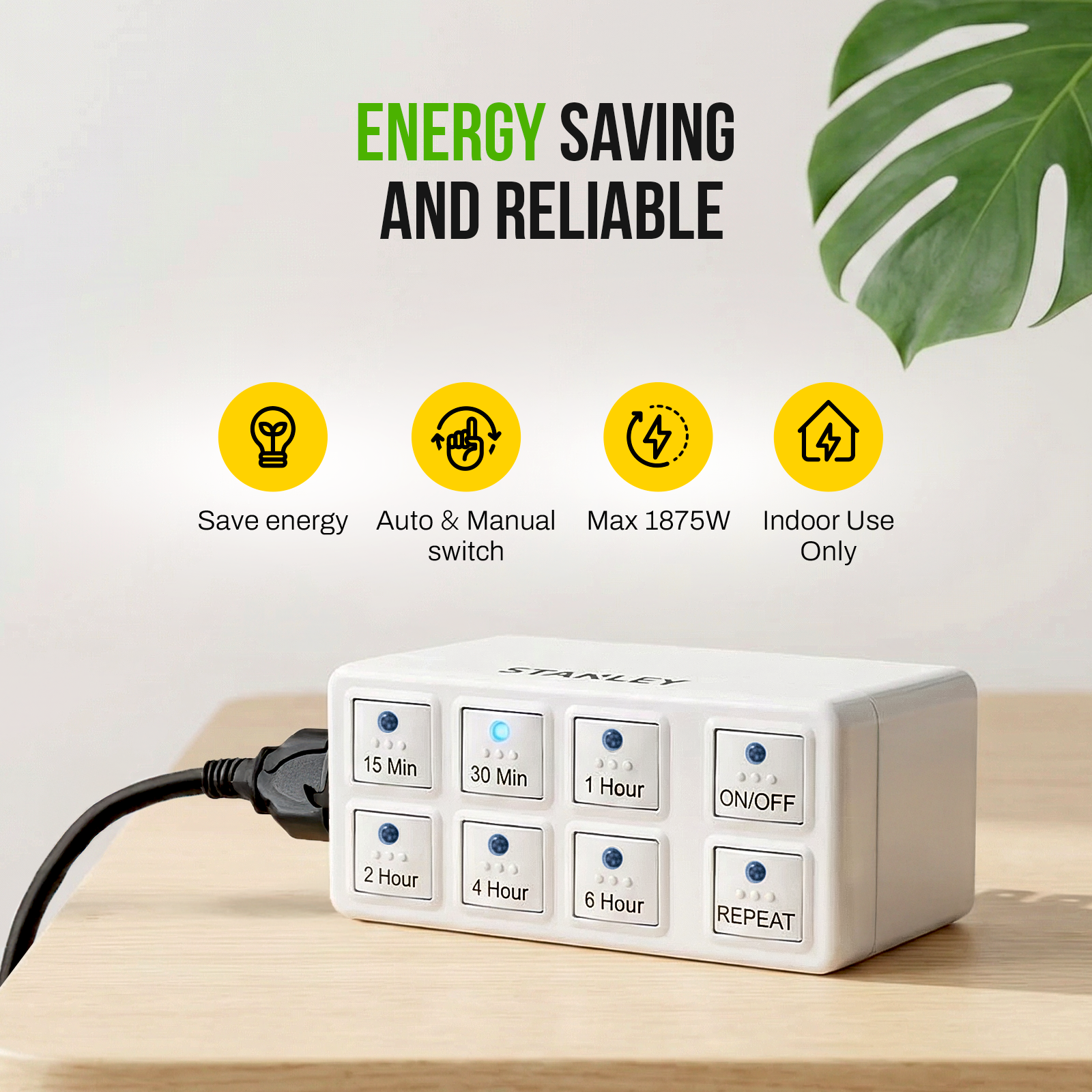 STANLEY® Indoor Digital Countdown Timer - Stanley Electrical Accessories