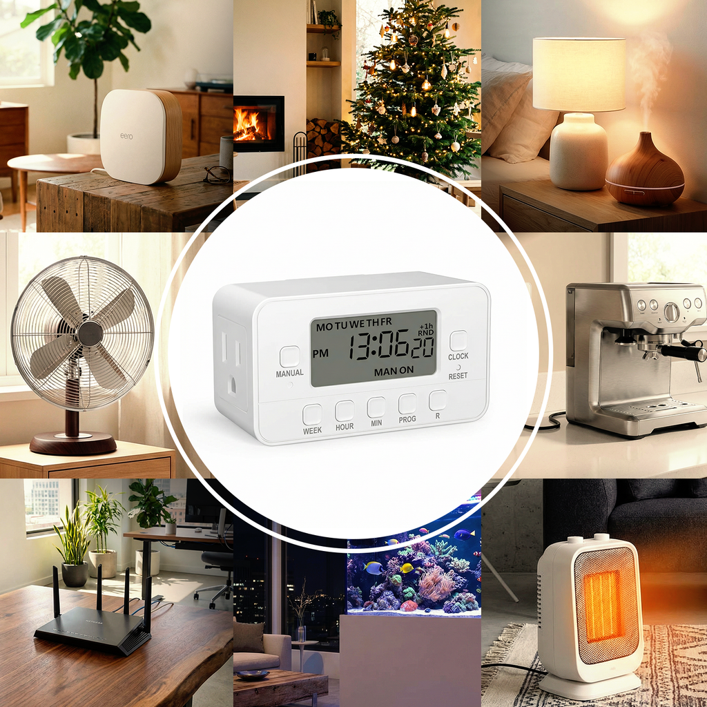 STANLEY 2 Outlet Weekly Digital Indoor Timer - Stanley Electrical Accessories