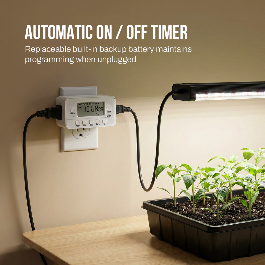 STANLEY 2 Outlet Weekly Digital Indoor Timer - Stanley Electrical Accessories