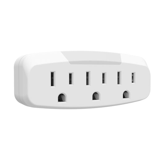 STANLEY® 3-Outlet Wall Adapter with LED Night Light - Stanley Electrical Accessories