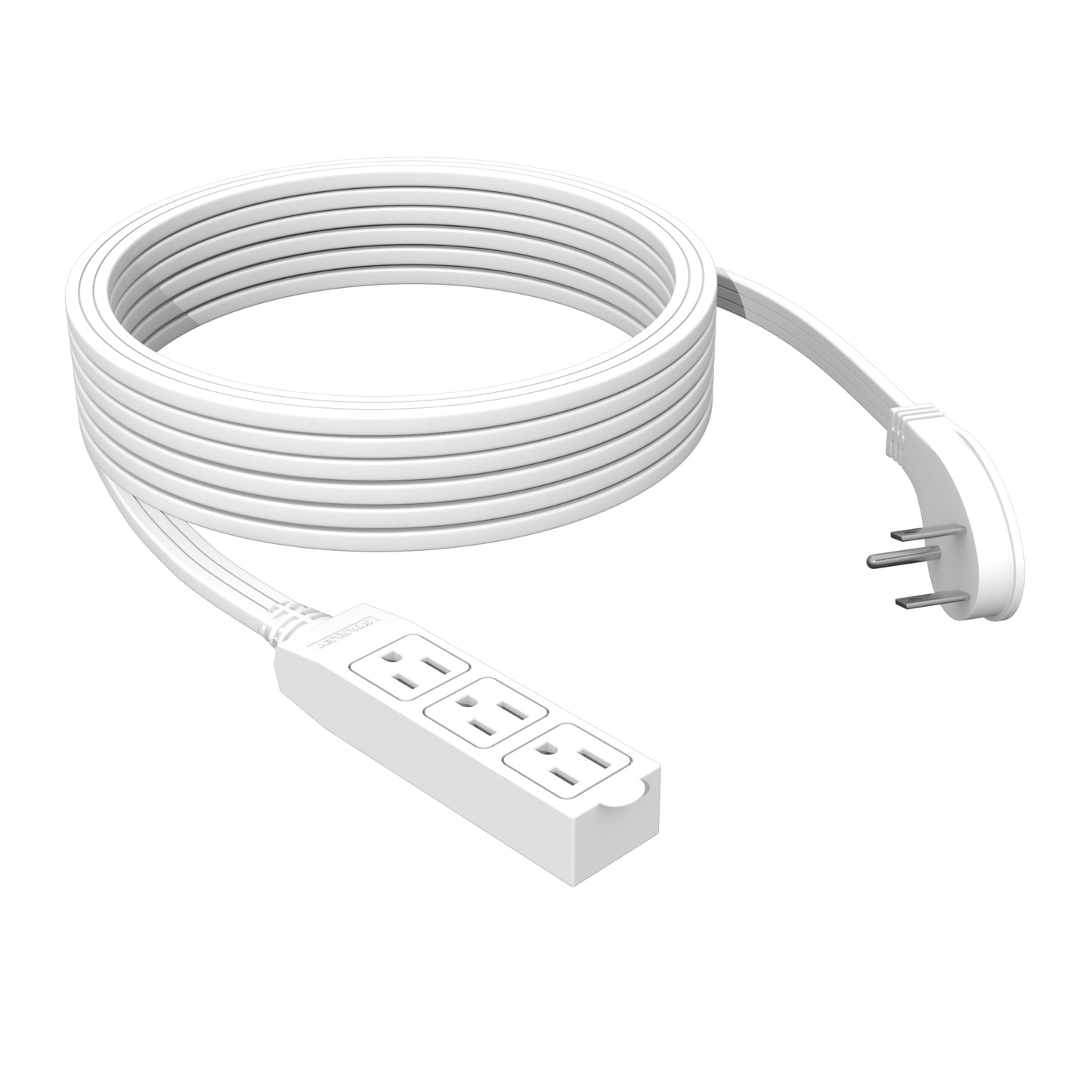 STANLEY® 15FT Indoor Extension Cord with 3 In-Line Outlets and Flat Plug - Stanley Electrical Accessories