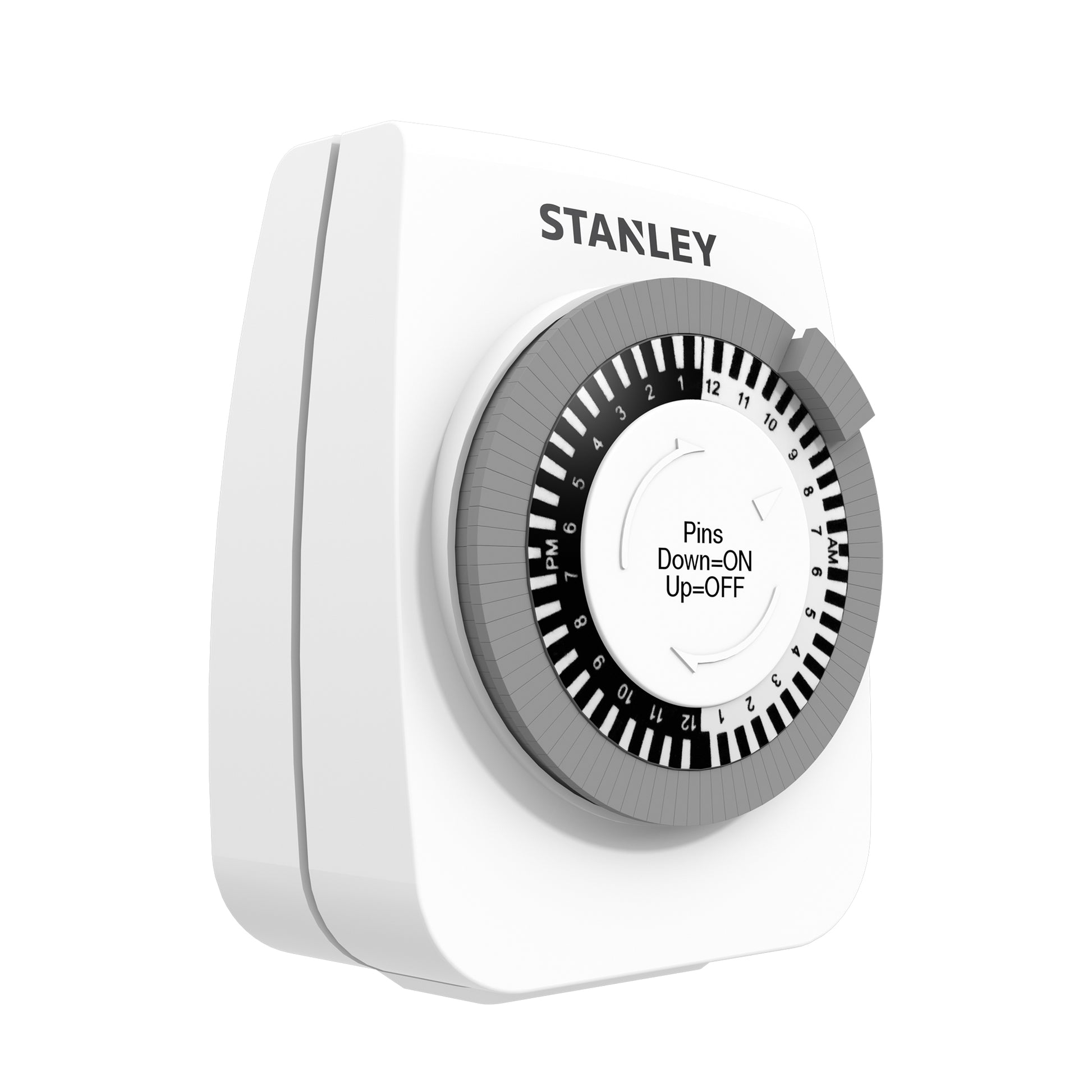 STANLEY® 1-Outlet Polarized 24 Hour Mechanical Indoor Timer